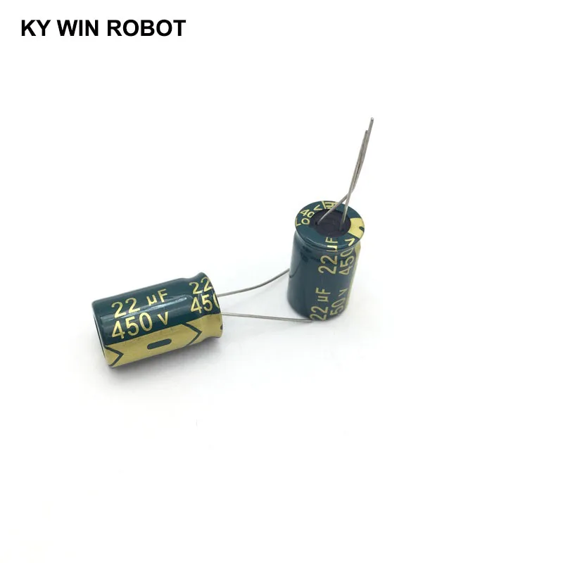 10 pcs Aluminum electrolytic capacitor 22 uF 450 V 13 * 20 mm frekuensi tinggi Radial Electrolytic kapasitor