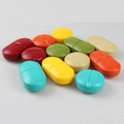 Portable Travel 6-Slot Medical Pill Box Holder 1pc Medicine Case Drug Storage High Quality Compartment Travel Pill Box