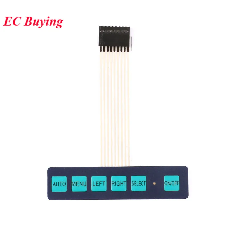 1-5 uds 4 5 6 interruptor de membrana de matriz 1x4 1x5 1x6 teclado Matrix Panel de Control de teclado 1*4 teclas Kit DIY para Arduino