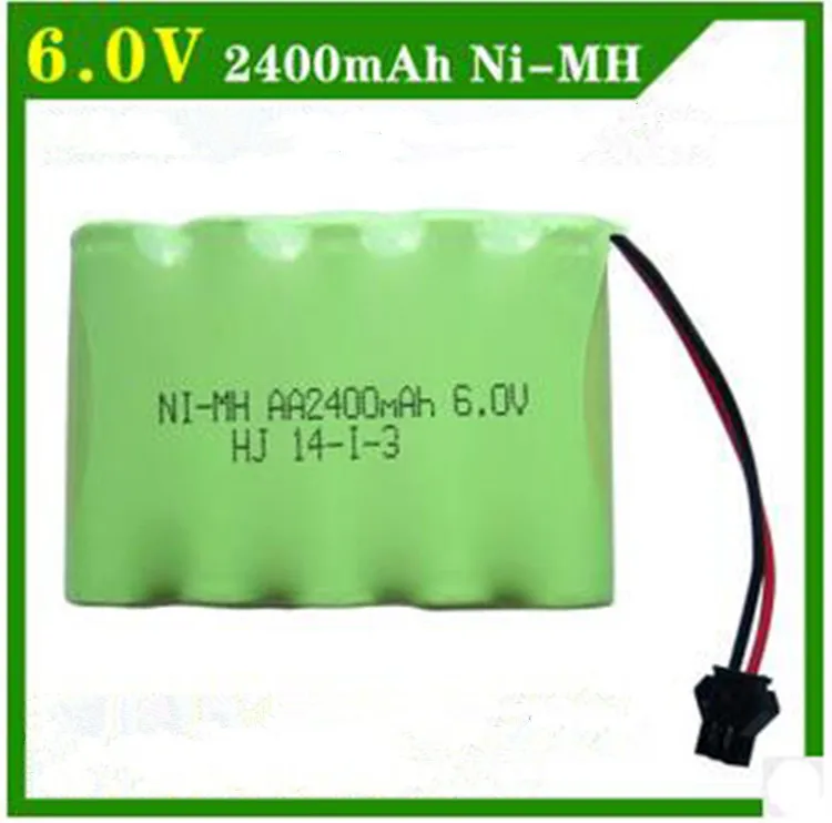 

AA Battery 6V 2400mAh Remote Control toy electric lighting security facilities RC TOYS Ni-MH battery group