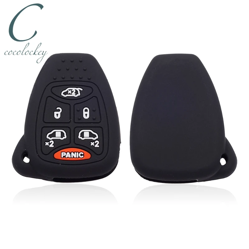 

Силиконовый чехол для ключа Cocolockey, подходящий для 2004, 2005, 2006, 2007, Dodge, Chrysler Town & Country, 7-кнопочный пульт дистанционного управления