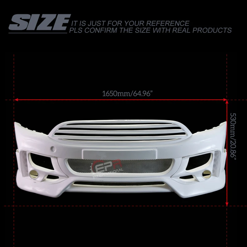 For F56 Mini Cooper S DAG Style Ver 2.1 FRP Fiber Glass Front Bumper With Fog Light Cover Fiberglass Tuning Car Drift Body Kit