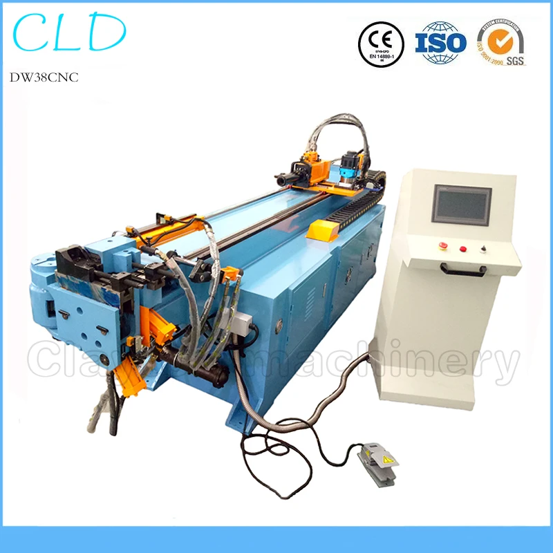 DW38CNC 1.5inch cnc pipe tube bending machine, full automatic aluminum stainless steel hydraulic tube bender