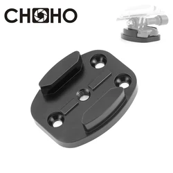 CNC Aluminum Alloy Flat Surface Mount Tripod Adapter 4 Hole Ver for GoPro Hero 9 11 10 8 Xiaomi Yi SJCAM Accessories