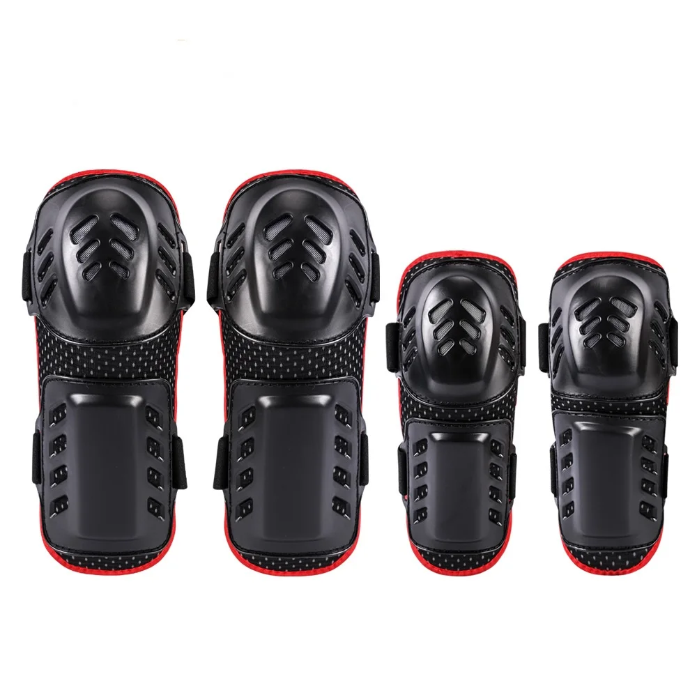 

4pcs/set Multi - hole kneepad elbow protector anti-seismic protection anti-fall skating ski protector motorcycle Sports Safety