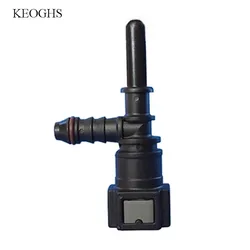 7.89 ID6 F Type Car Fuel Quick Connector Males Female Connector Quick-release Fitting Fuel/methanol/ethanol/urea 6-8mm Tube 1pc