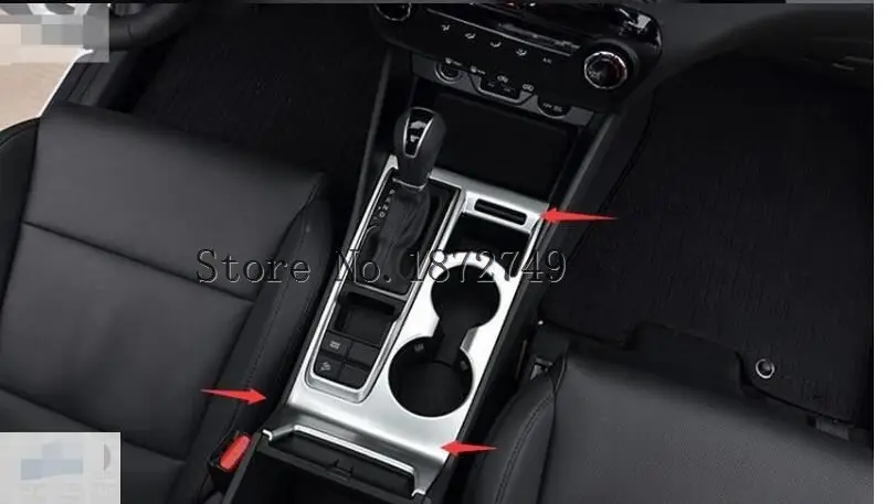 

For Hyundai Tucson 2016 Chrome Water Cup Holder Frame Cover Interior Trim 1pcs