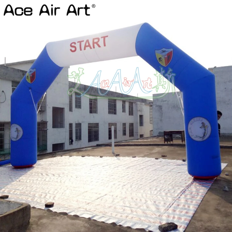 Outdoor Racing Sponsor Used Stable Inflatable Start Finish Line Arch Customizable Archway For Advertising Sport Events