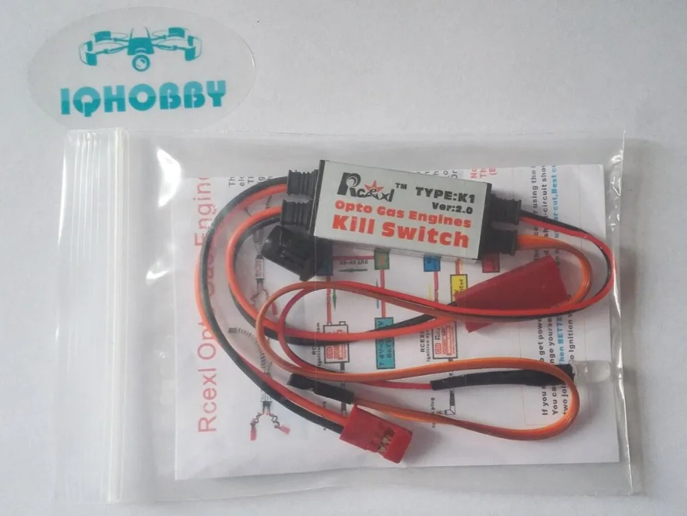 Zdalny wyłącznik silników gazowych Rcexl K1 V2.0 do modeli RC samolotów benzynowych