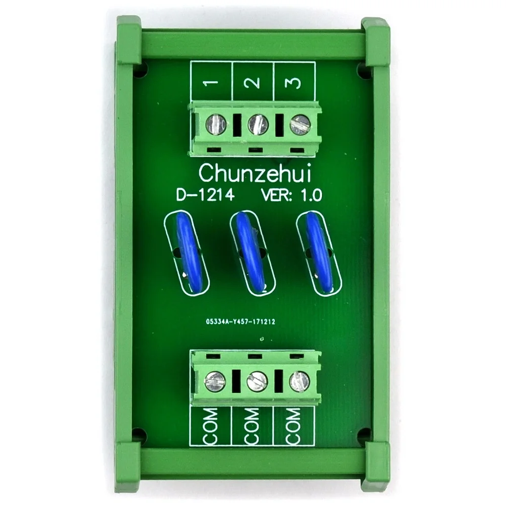 3 Channels Common DIN Rail 275V SIOV Varistor Surge Protection SPD Module.
