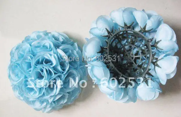 

SPR SPR 20cm wedding kissing rose flower ball plastic center silk kissing ball,PARTY DECORATION 5pcs/lot free shipping