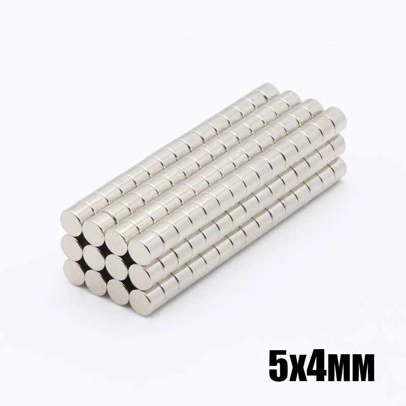 

500Pcs 5x4 mm Neodymium Magnet 5mm x 4mm N35 NdFeB Permanent Small Round Super Powerful Strong Magnetic Magnets Disc 5*4 mm