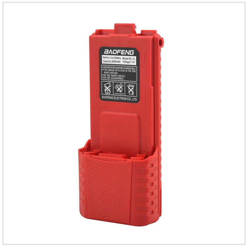 

Red Baofeng UV-5R walkie talkie Li-ion Battery 3800mAh 7.4V for Baofeng UV-5R,UV-5RA,UV-5RB,UV-5RC,UV-5RD,UV-5E,TYT TH-F8