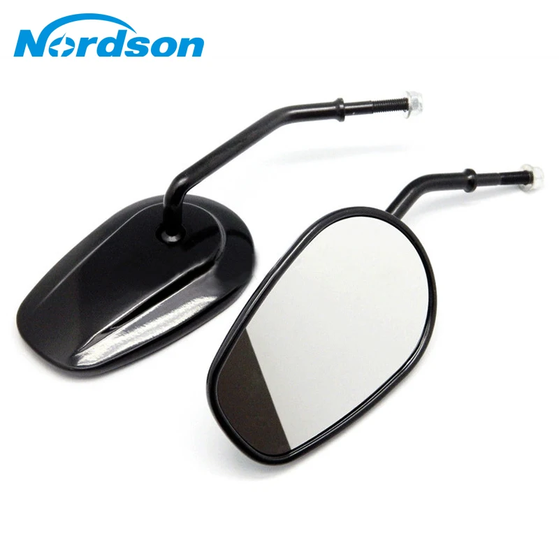 Nordson Motorcycle Rearview Mirror Side Mirrors For Harley Sportster Heritage Softail Road King Fatboy Touring XL 883 Custom