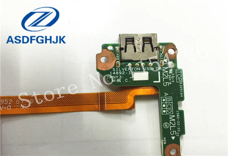 ขายส่ง14892-1สำหรับสถานที่Dell 10 Pro 5055แท็บเล็ตพอร์ตUSBคณะw/เคเบิ้ล7PNY3 100%ทดสอบตกลง