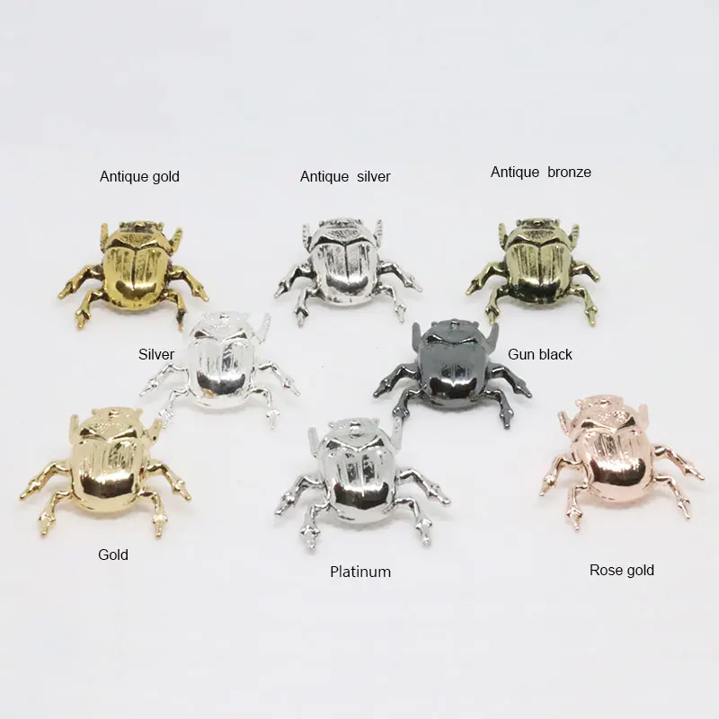 빈티지 곤충 딱정벌레 브로치, 안전 버그 핀 및 브로치 선택 남성 여성 패션 쥬얼리 드롭 배송, 8 가지 색상, 1 개