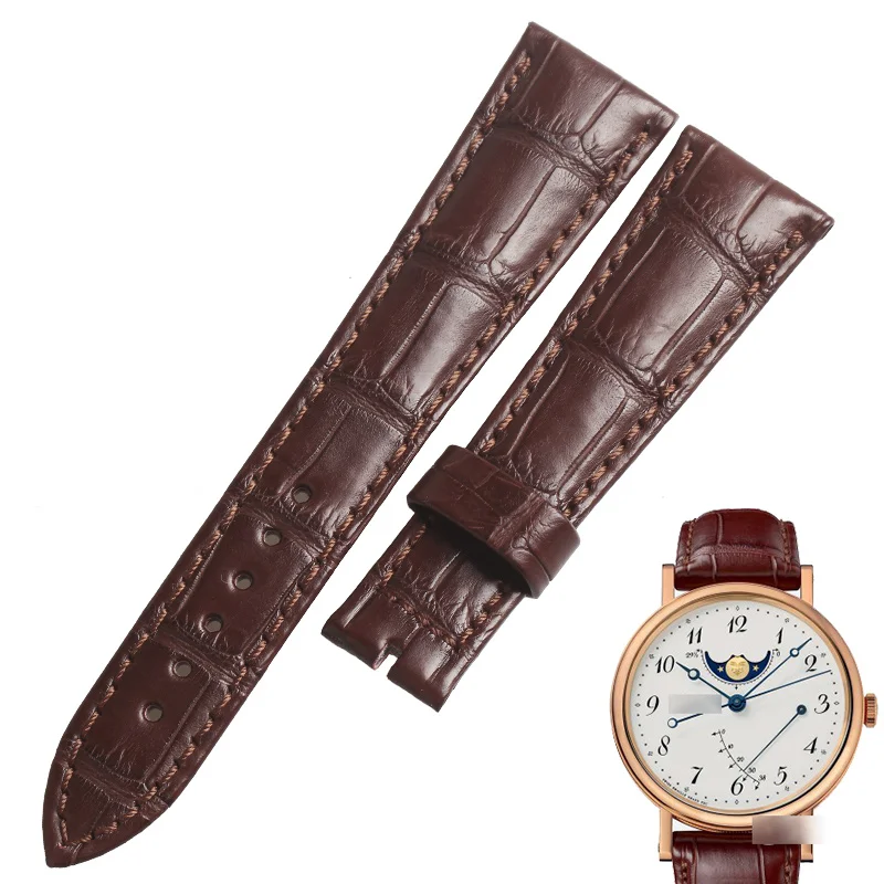 

WENTULA watchbands for Breguet 7787 alligator skin /crocodile grain 20MM