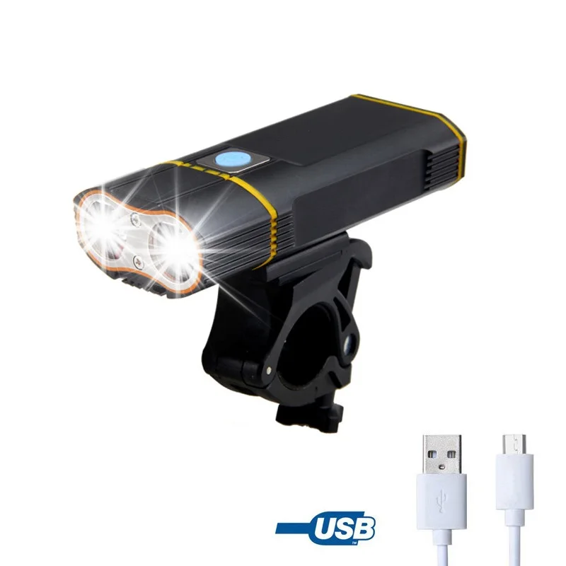 7000Lm Bicycle Light Bike front Rechargeable USB Bike Light Torch Cycling Headlamp Bicycle lamp Built in 18650 Battery