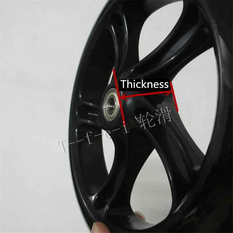 1 piece 200mm 180mm 175mm 145mm 120mm 40mm 30mm 24mm Scooter Skating Wheel Tyre Durable PU Skateboard Rodas with Bearing