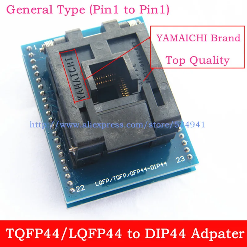 Adaptador QFP32 a DIP44: La Solución Definitiva para Pruebas y Programación de Microcontroladores