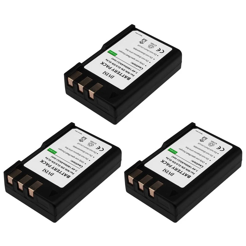 7.4V 1.8Ah EN-EL9A EN EL9A ENEL9A EN-EL9 EL9 Rechargeable Battery for Nikon EN-EL9a D40 D40X D60 D3000 D5000