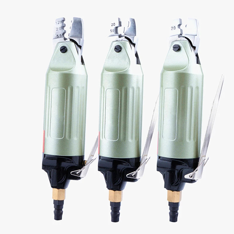 Pneumatic Crimper Air Nipper Cable Pliers Cold Press Tongs Crimping Tools Naked Insulated Terminal Clamp Pincers 1.25-2.5-5.5-8