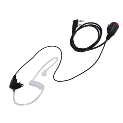 2 Pin PTT Mic Covert Acoustic Tube Earpiece Headset for Kenwood TYT Baofeng UV-5R BF-888S UV-82 Walkie Talkie