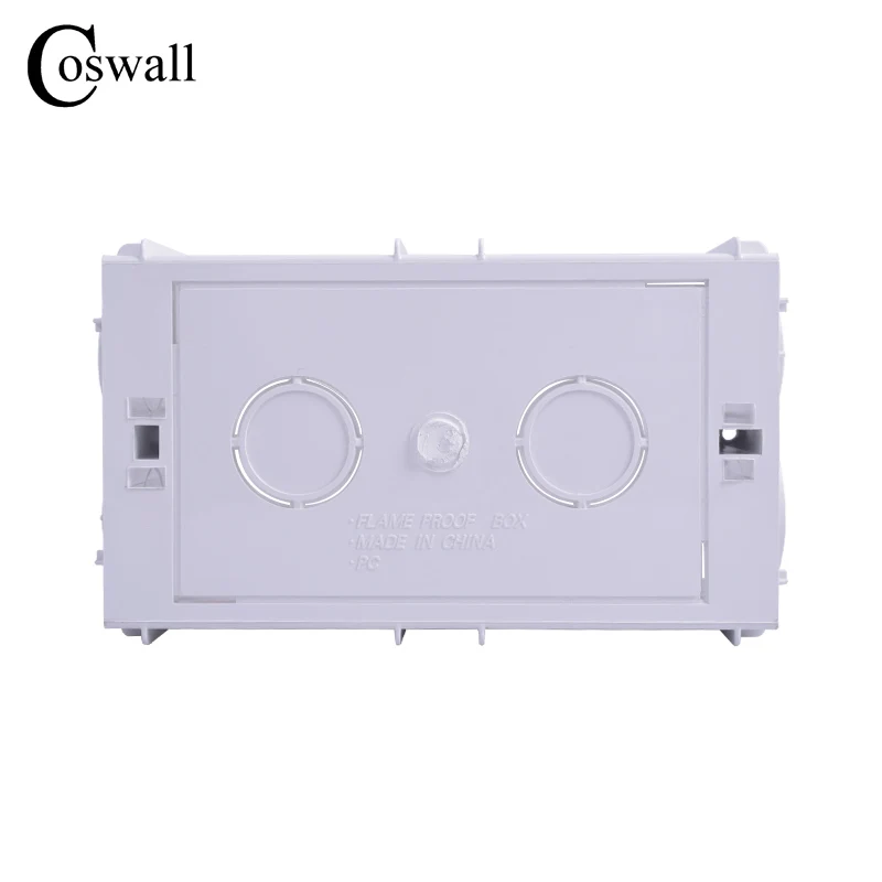 Coswall Thicken Deepen 56mm Depth High Strength Wall Internal Mounting Box For 146mm*86mm Size Wall Switch or Socket