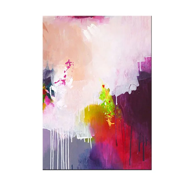 100% Handmade Modern Simple Colorful Abstract oil Painting on Canvas art for Decoration houseNo Frame