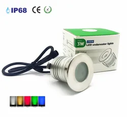 3W lampa led do basenu lampa podwodna ip68 wodoodporna lampa na basen DC12-24V bezpieczeństwa fontanna stawowa reflektor