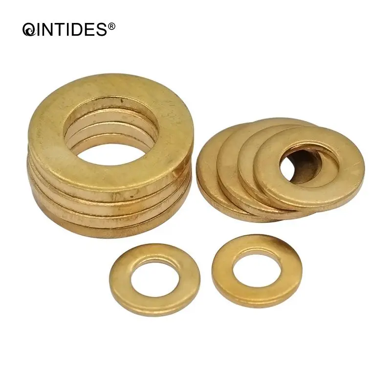 QINTIDES-Rondelles Plates d'Étanchéité M10-M20, Rondelle Plate en Laiton, en Cuivre