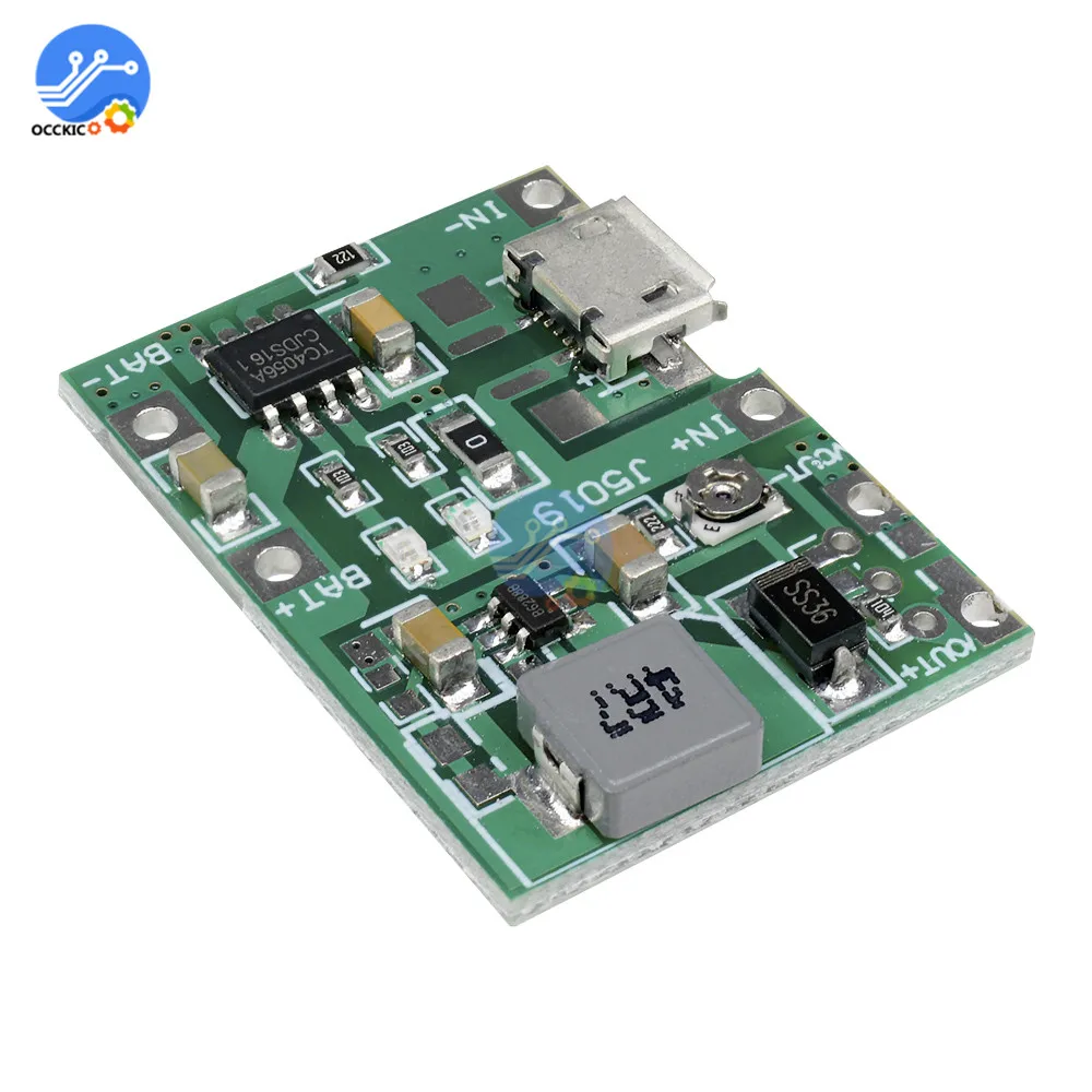 BMS Lithium li-ion 18650 3.7V 4.2V scheda caricabatteria USB DC-DC Step Up Boost Module per caricabatterie Power Bank