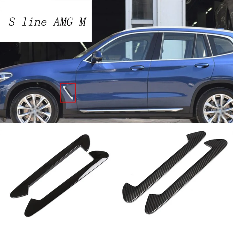 Автомобильный Стайлинг, крыло воздушного потока, боковое крыло, впускное отверстие, украшение двери, поясная линия, чехлы, наклейка, отделка для BMW x3 g01, автомобильные аксессуары