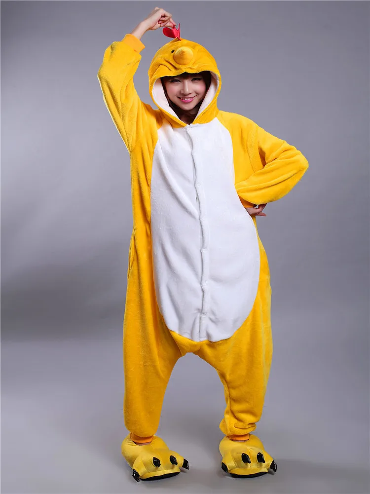 Unisex Winter Kawaii zodiac chicken Pajamas Onesies Anime Hoodie Pyjamas Cosplay Adult  Onesie Christmas Costume