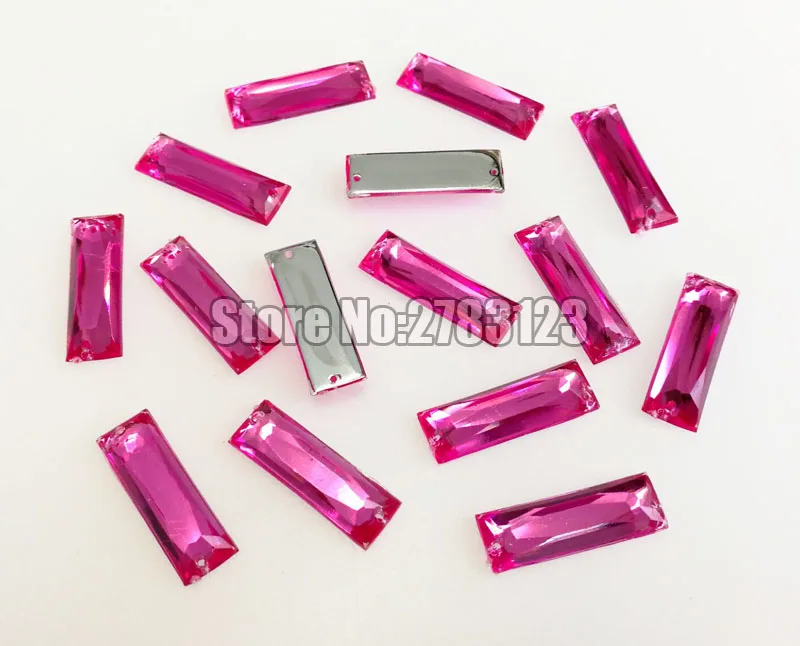 Straight strip shape High quality Acryl sew on rhinestones with two holes,diy/clothing accessories SWYZ06