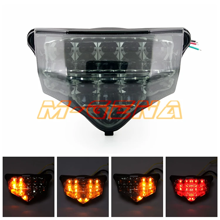 Motorcycle LED Rear Turn Signal Tail Stop Light Lamps Integrated For FZ6 Fazer 600 2004 2005 2006 2007 2008 2009