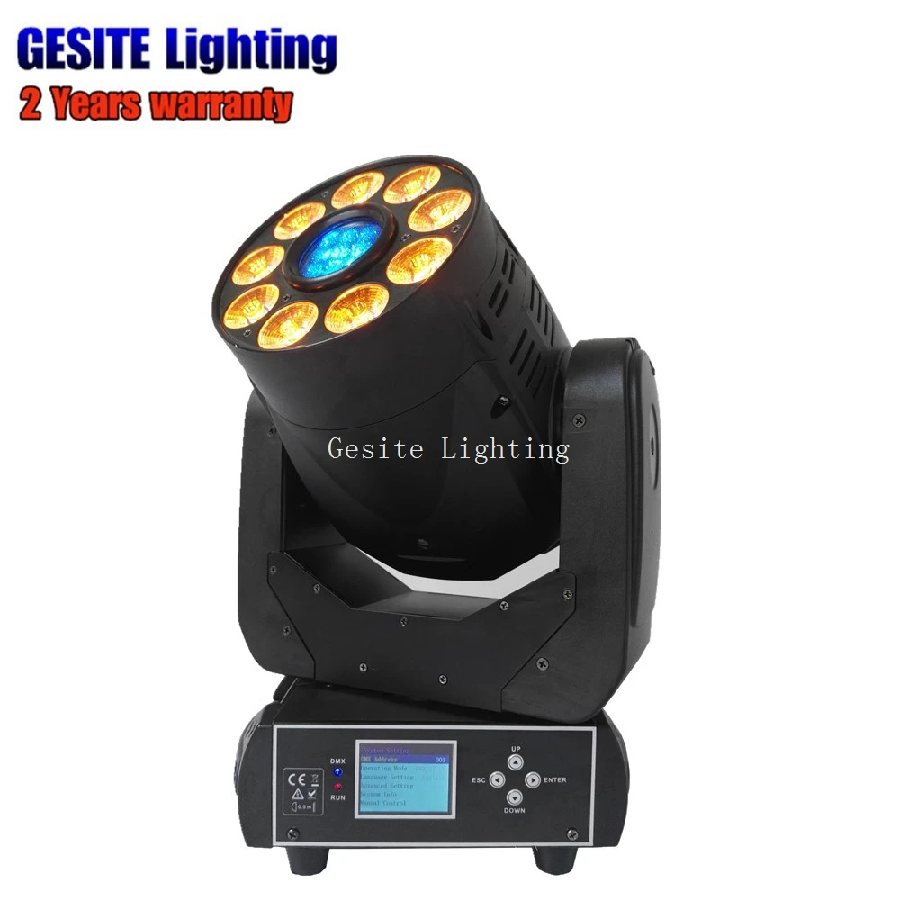 

200W Moving Head Spot Wash 2in1 Light 75W White 9*12W RGBWA