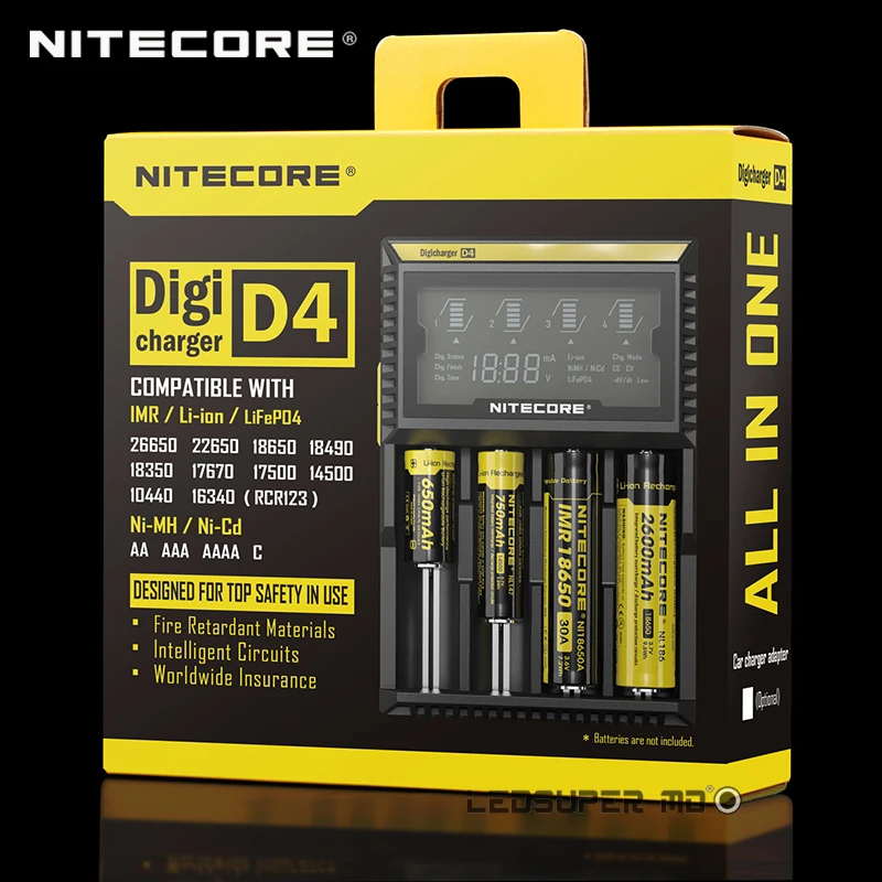 Factory Price New Benchmark in Intelligent Digicharger D4 Balance Lipo Battery Nitecore Charger AA