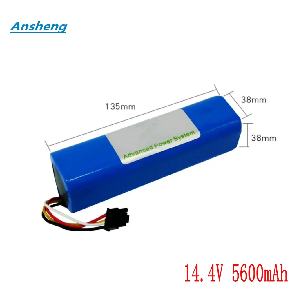 

14.4V 5600mAh BRR-2P4S-5200S Li-ion Battery For Xiaomi Mihome 1 2 Mijia 1/2 Generation Robot Vacuum Cleaner / Sweeper