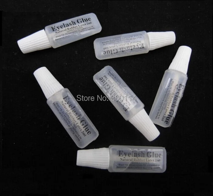 Wholesale 10000pcs False Eyelash Glue Mini Clear EyeLash Adhesive Glue 2ML Portable Transparent Non-toxic Tasteless Eyelids Glue