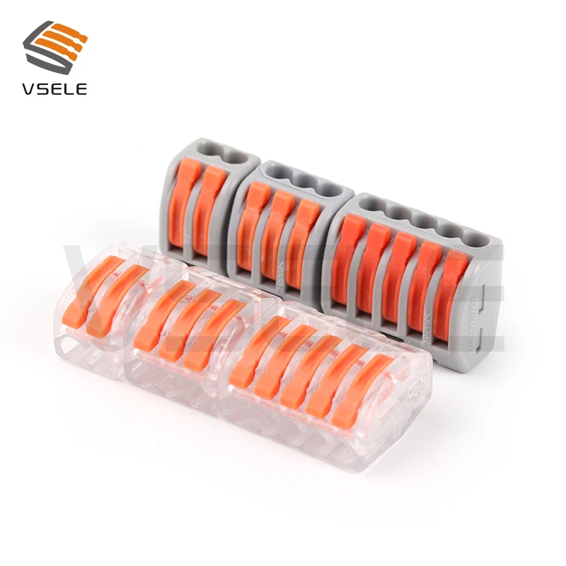 10pcs fio Condutor Conector Bloco Terminal conector de 222 conector De Fiação Fio Compacto, mini Conector rápido