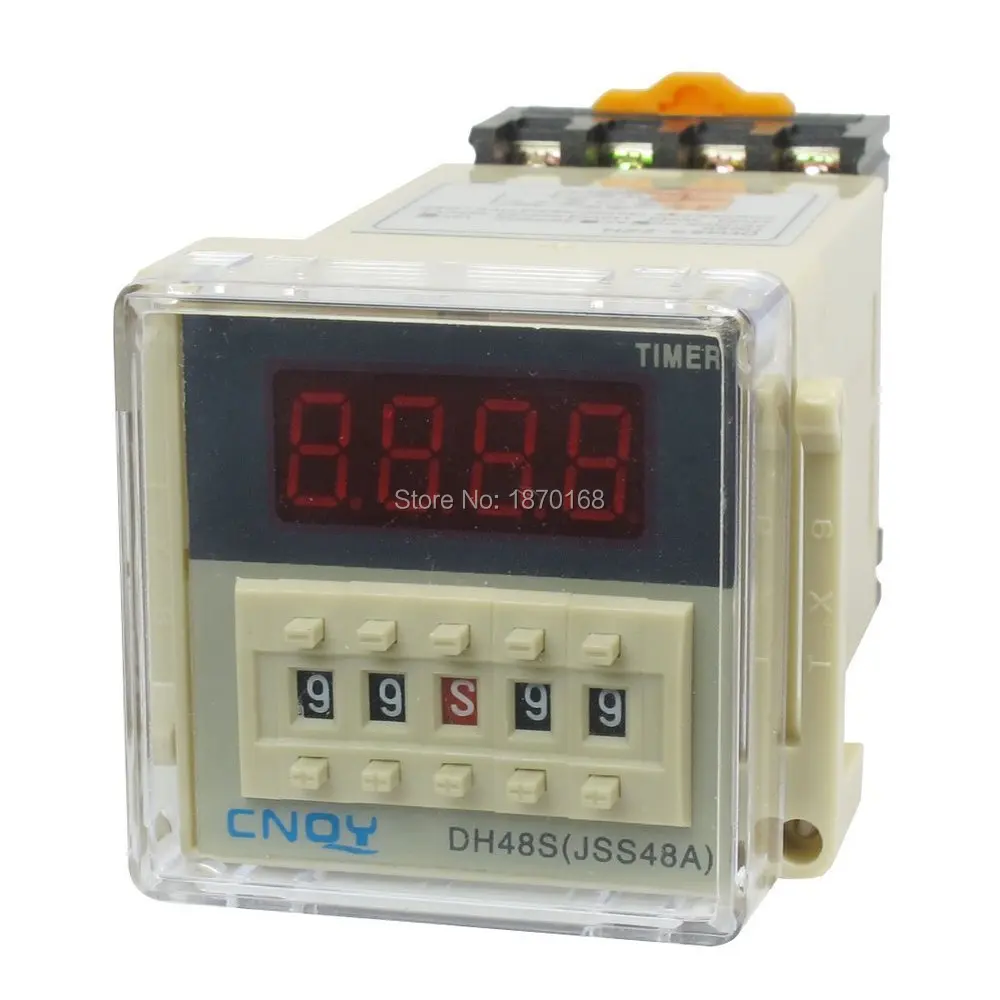 DH48S-1Z power at time delay relay 8-Pin SPST 0.01S - 99H99M AC / DC24V 3u socket