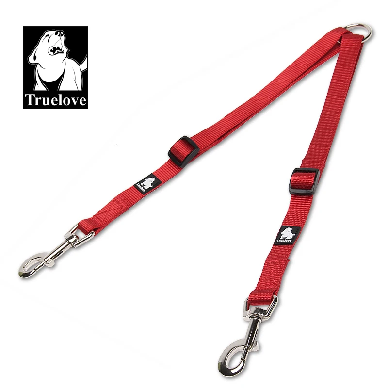 Truelove Nylon Double Dog Leash For Two Dogs Coupler No Tangle Pet Leash For Large Small Dogs For Training Running TLH2372