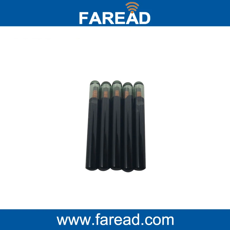 x40pcs RFID tags 4*22mm  ISO 11784/5  glass tag Microchip low frequency for ICAR certification