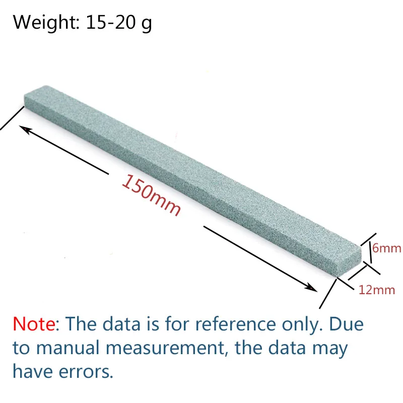 1pc 150x12x6 Knife Sharpener Sharpening Stone 80 to 1200 Grit Green Silicone Carbide Oil Stone Fine Polish Grinding Jade Ceramic