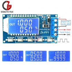 Modulo Generatore di Segnale di Impulso di PWM DC 3.3V-30V 1Hz-150KHz 1CH Regolabile di Dovere di Frequenza cycle Dell'onda Quadra di Protezione di Ritorno di LCD