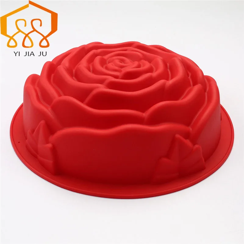 Baking Tools Large Rose  Birthday Cake Celebration Party Cocktail Party  Cake tools Silicone mold
