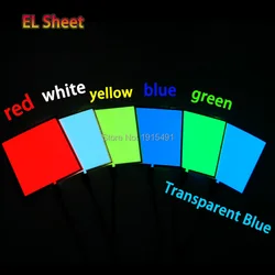 New by DC-5V USB Drive+6 Color Choice 10X10CM Glowing EL Sheet EL Panel for Festival Decoration Holiday Lighting