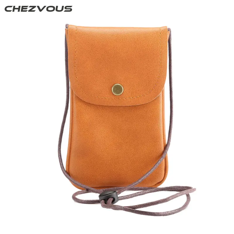 For Samsung Galaxy S8 S7 S7 Edge Phone Pouch PU Leather 5.7 inch Bag for iPhone 5S 6 6S 7 Plus with Scalable Strap XCZ03