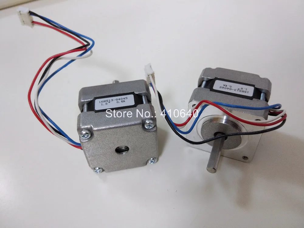 1 piece FREE SHIPPING stepper motor 16HS13-0404S  L 34 mm  Nema16  with 1.8 deg  0.4 A  21 N.cm and  bipolar 4 lead wires